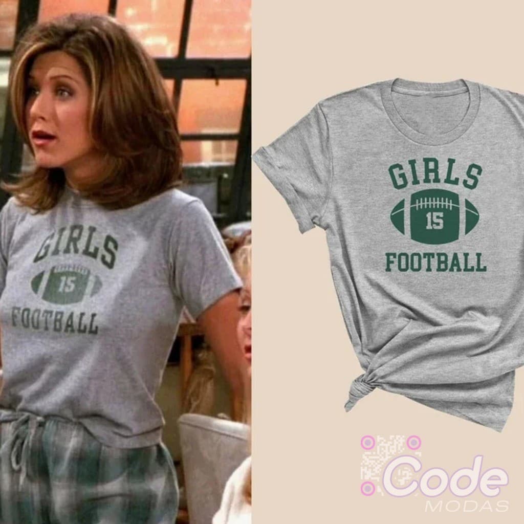 Camisa Camiseta Unissex 100% Algodão Rachel Friends Girls Football