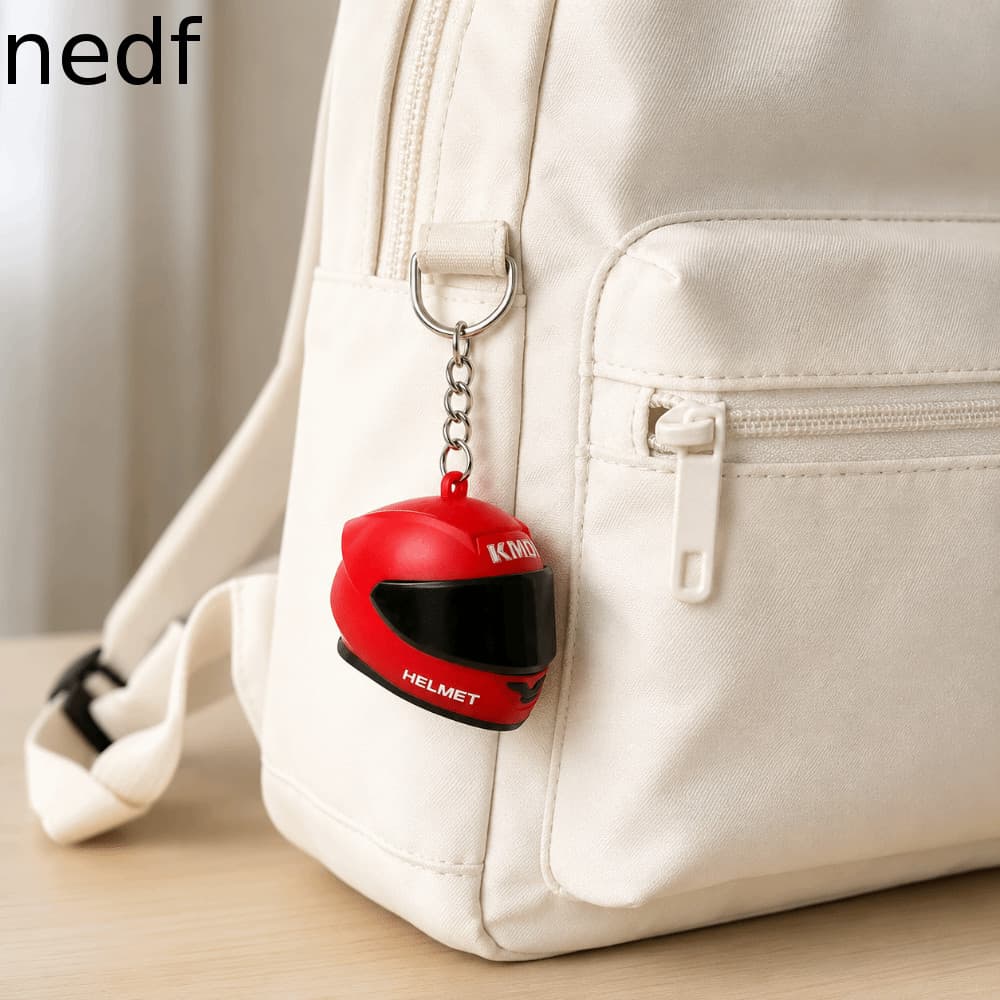 Chaveiro De Capacete NEDFS , Luminoso Com Luz 3D LED Para De Motocicleta , Pingente De Chave De Bolsa Criativa De Tamanh