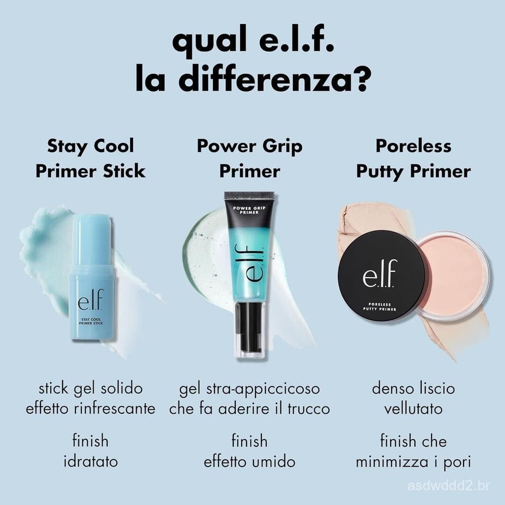 E.l.f.StayCoolPrimerStick, Primer em Gel Hidratante para Preparação da Maquiagem, I SDMF