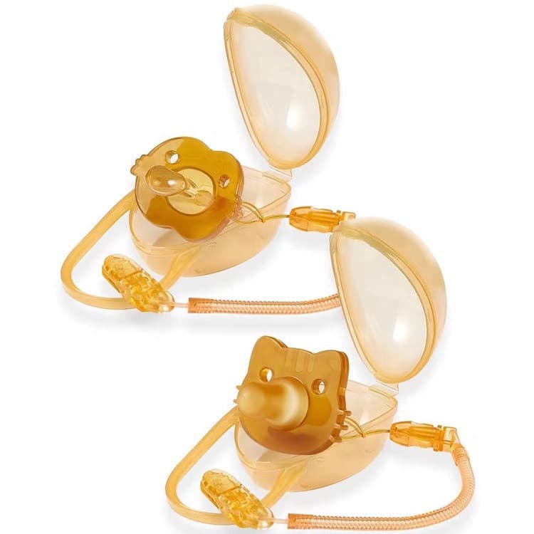 Conjunto de três chupetas para recém-nascidos, material ultra macio que imita o leite materno, feito de silicone, adequa