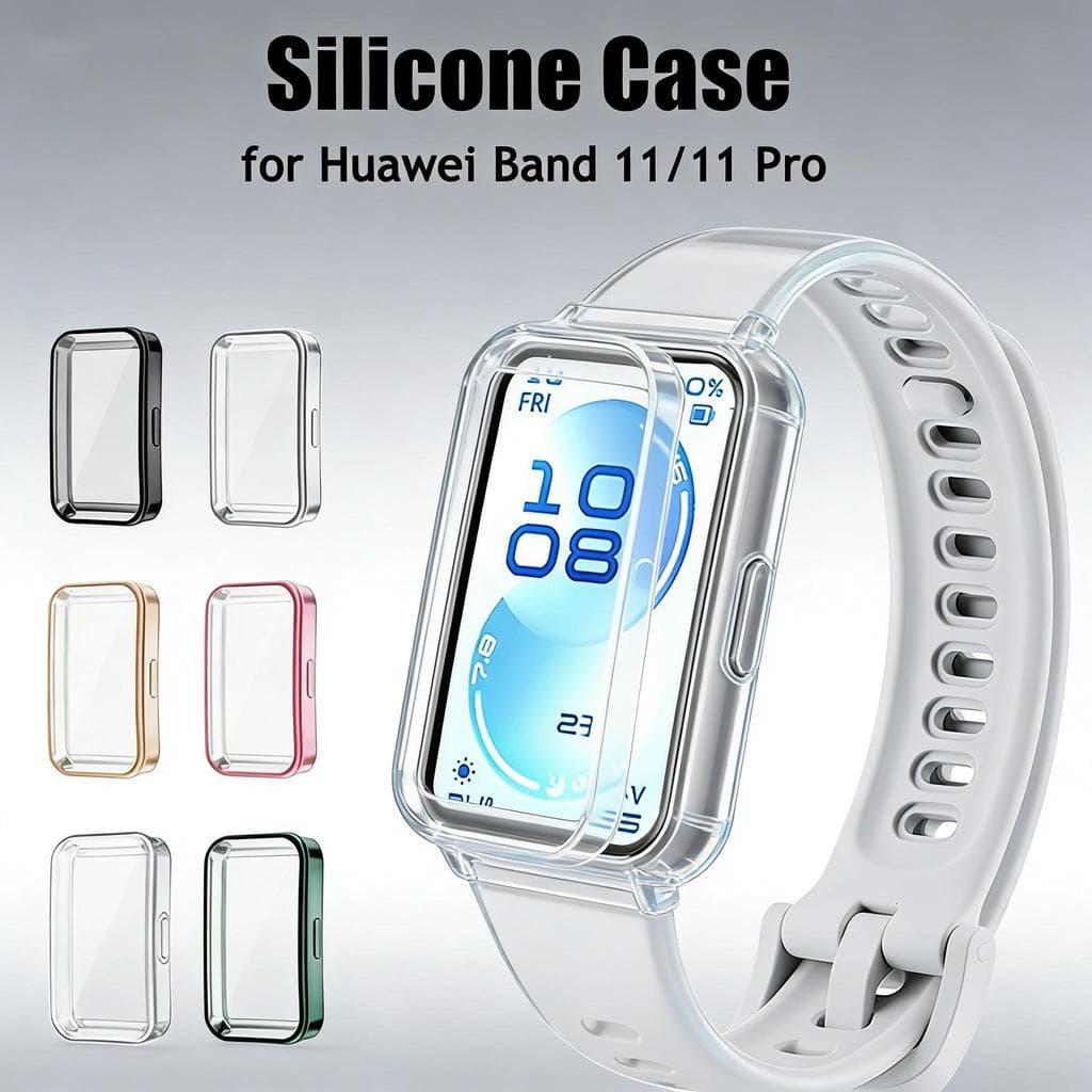 Chapeamento TPU Caso Para Huawei Band 11/11 Pro NFC Full Frame Bumper Screen Capa Protetora De Relógio