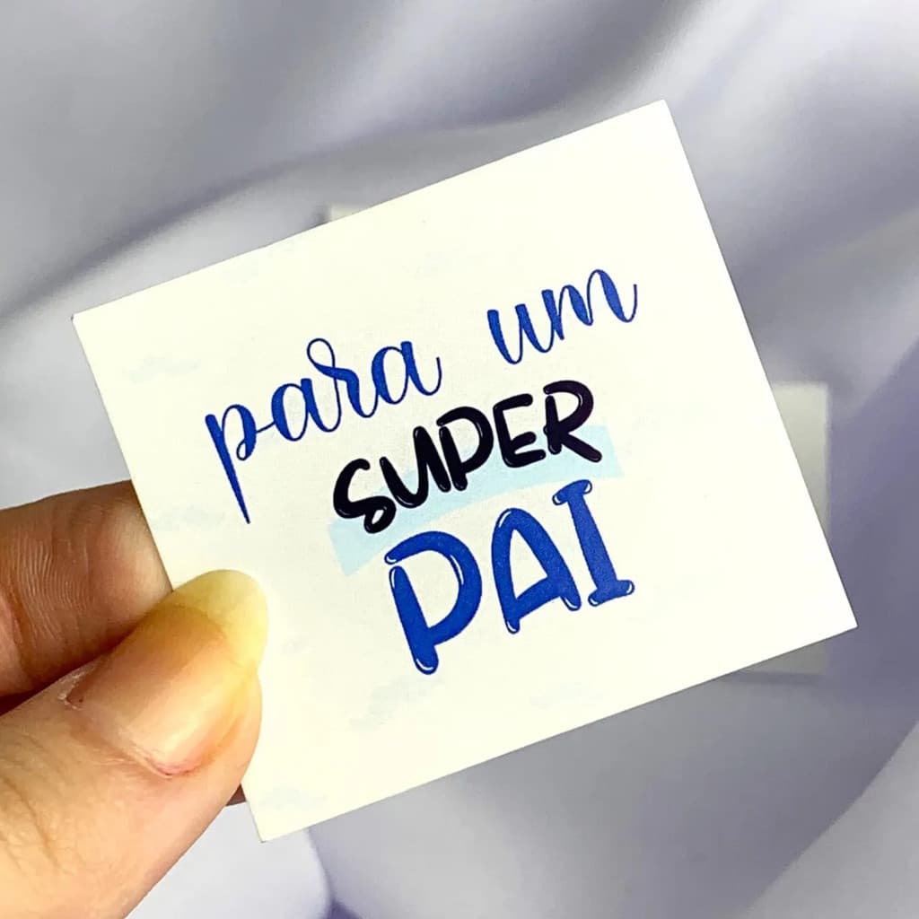 500 Mini Cartão Tag Dia Dos Pais Mensagem Para Super Pai