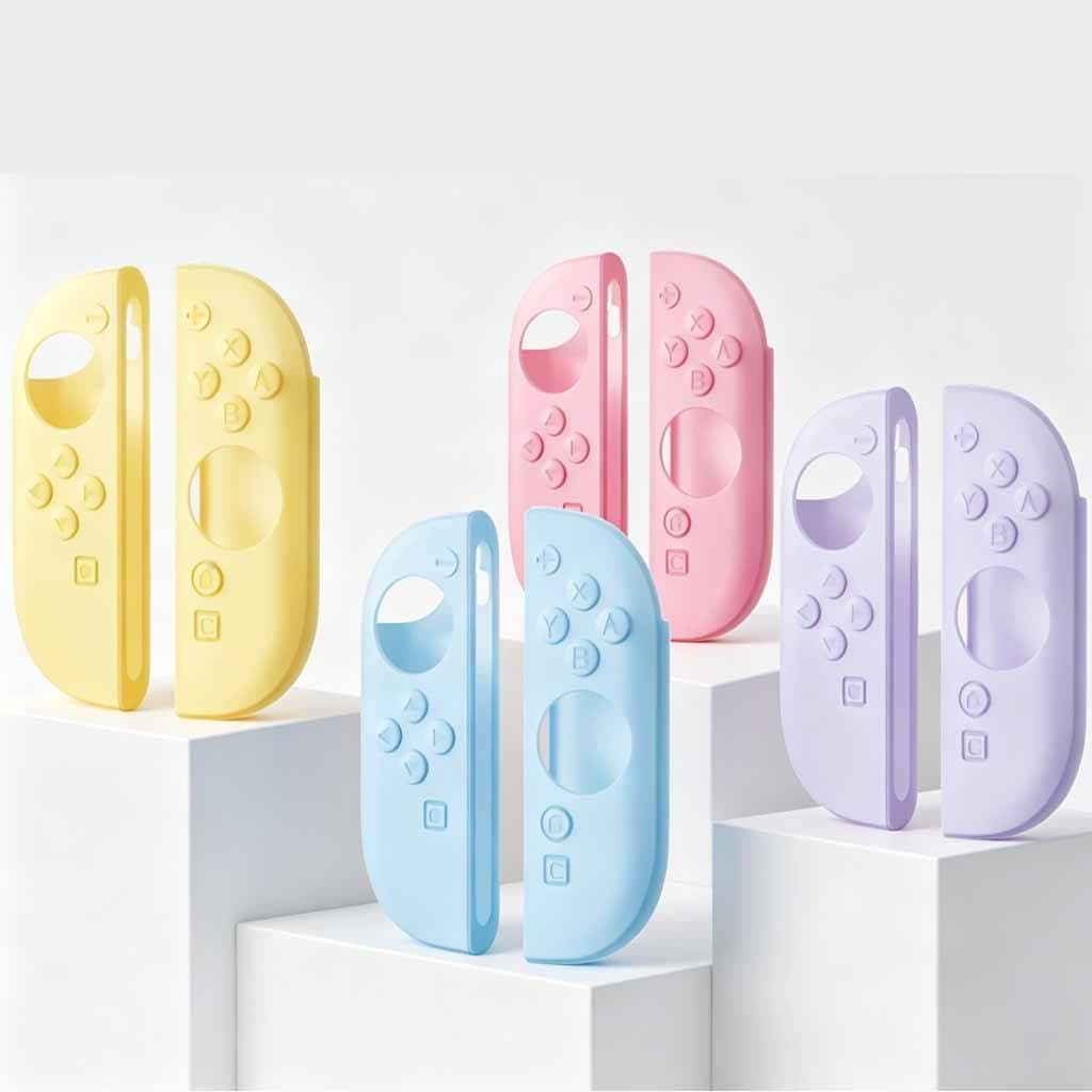 Capas Protetoras De Silicone Compatíveis Com Nintendo Switch 2 Joy Con , Capa Completa Antiarranhões Macia Para Joycon ,