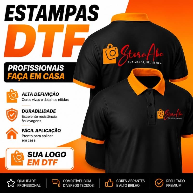 Dtf Para Camisetas  Com Sua Estampa Impressão Envio Imediato