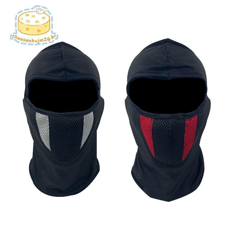 cheesenhujm2g Respirável Motocicleta Máscara Facial Completa Moto Ciclismo Motocross Capacete Capuz Equitação Ne BR