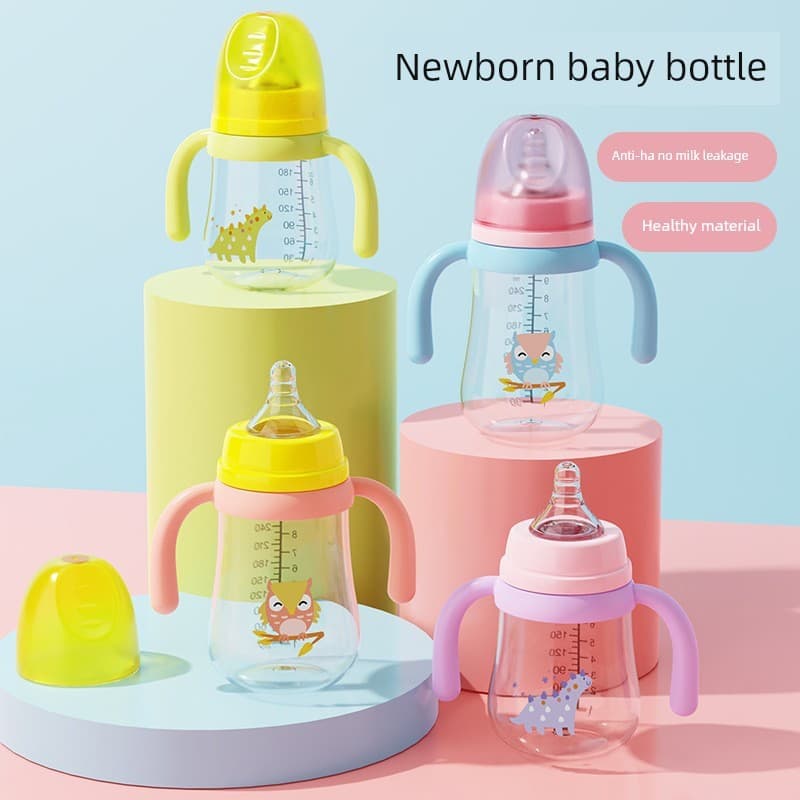 baby feeding bottle baby flo feeding bottle pump for breastfeeding Chupeta infantil de boca larga 210/270ml série barrig