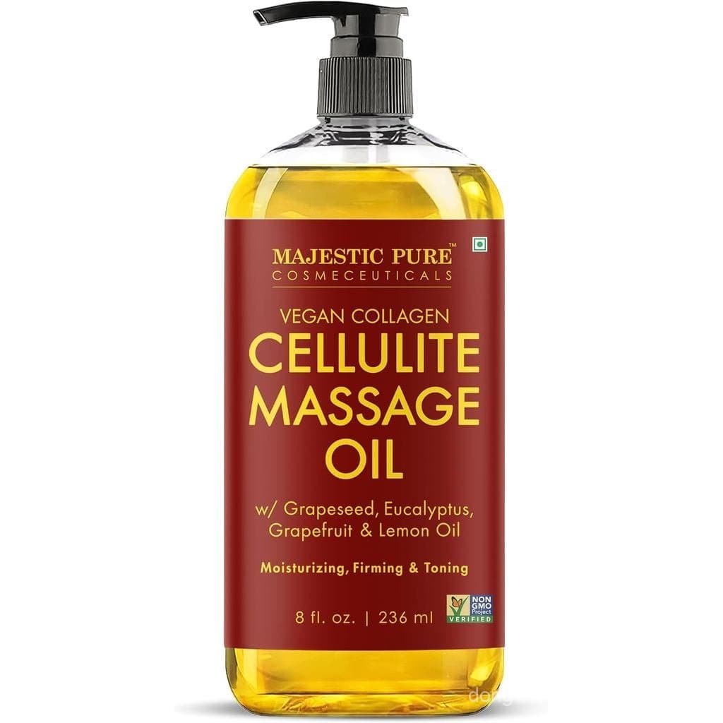 Óleo de Massagem Majestic Pure para Terapia de Massagem - Refrescante e Relaxante - Óleos Naturais com Extrato de Sement