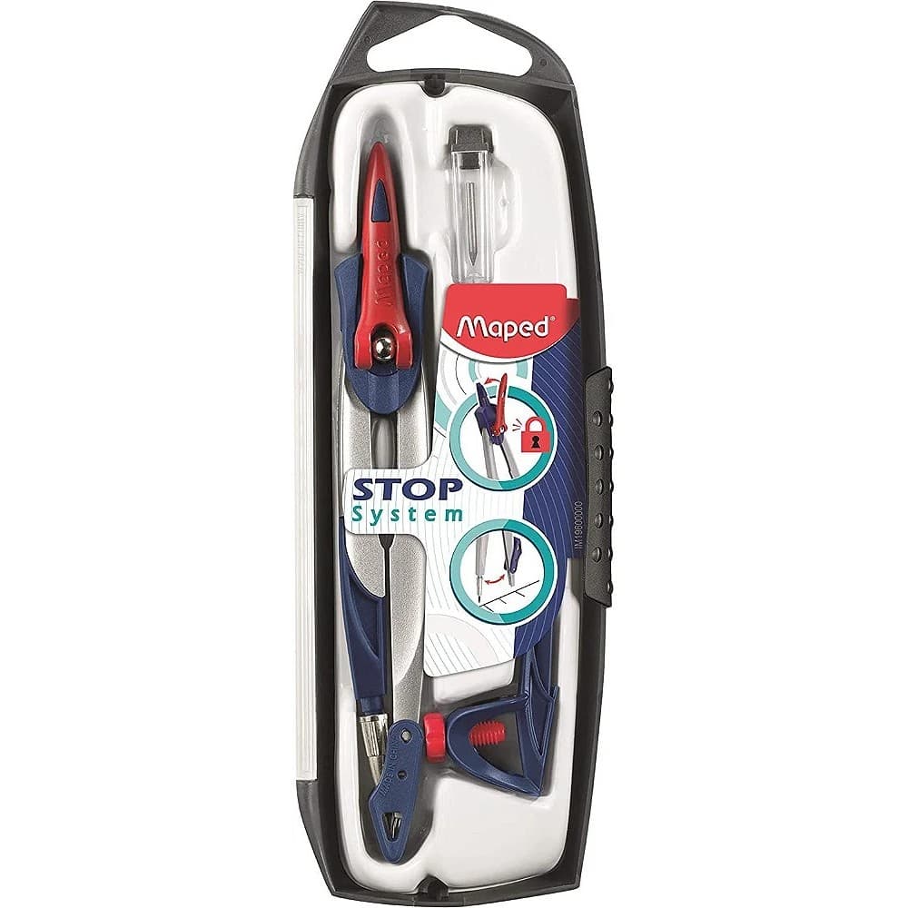 Compasso Stop System Estojo Com 3 Pecas - Maped