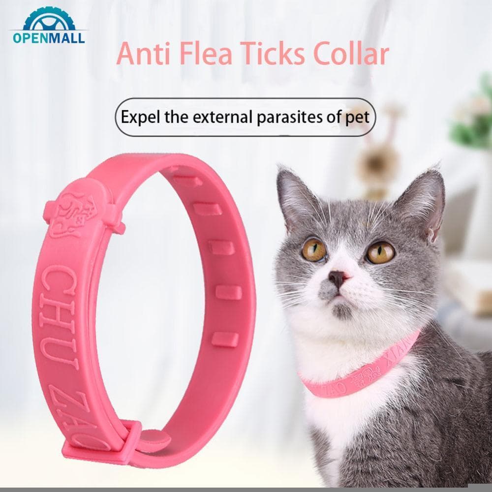 OPENMALL Gato Anti Pulgas Ácaro Carrapato Colar Sem Ferramenta De Preparação Gatinho Remédio Pescoço Cinta Pet L8Q8