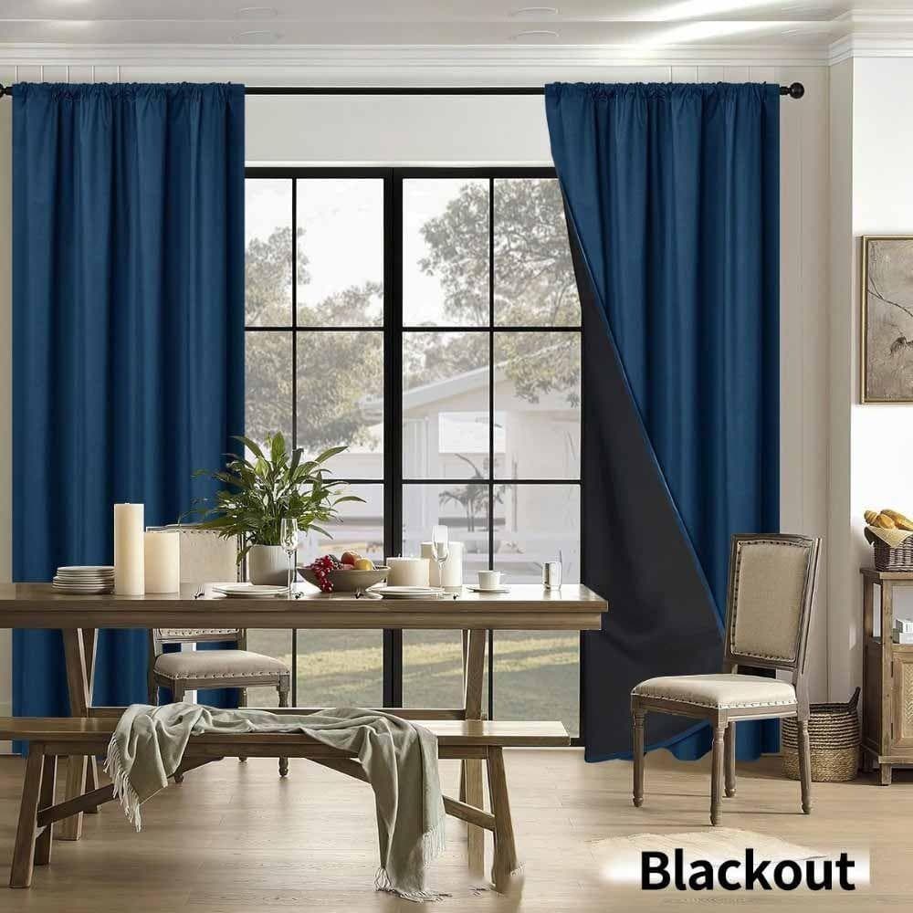 Cortina Blackout , De Janela Lavável Para Guarda-Sol , Cortinas De Forro Revestido De 100 x 200 Cm Quarto