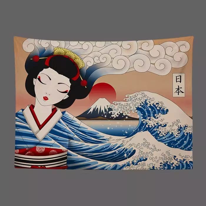 Estilo japonês Kirin Asahi cerveja pendurado pano loja de Material japonês Izakaya Sushi restaurante decoração pendurado