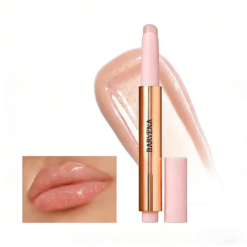 Cor labial espelho brilho de água hidratante de longa duração hidratante à prova d'água copo antiaderente cor labial