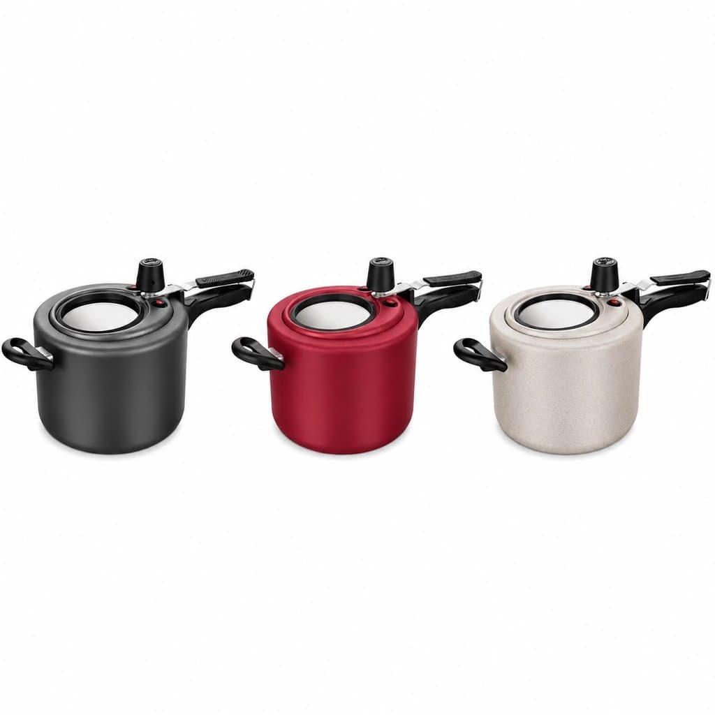 Panela de Pressão 4,5 Litros Panela de Pressão Antiaderente Panela de Pressão com Visor de Vidro