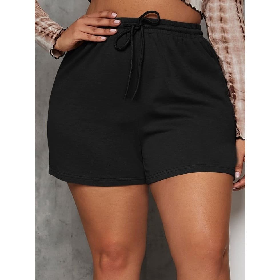 Shorts Feminino Moletom Moleton Bolso Blogueira