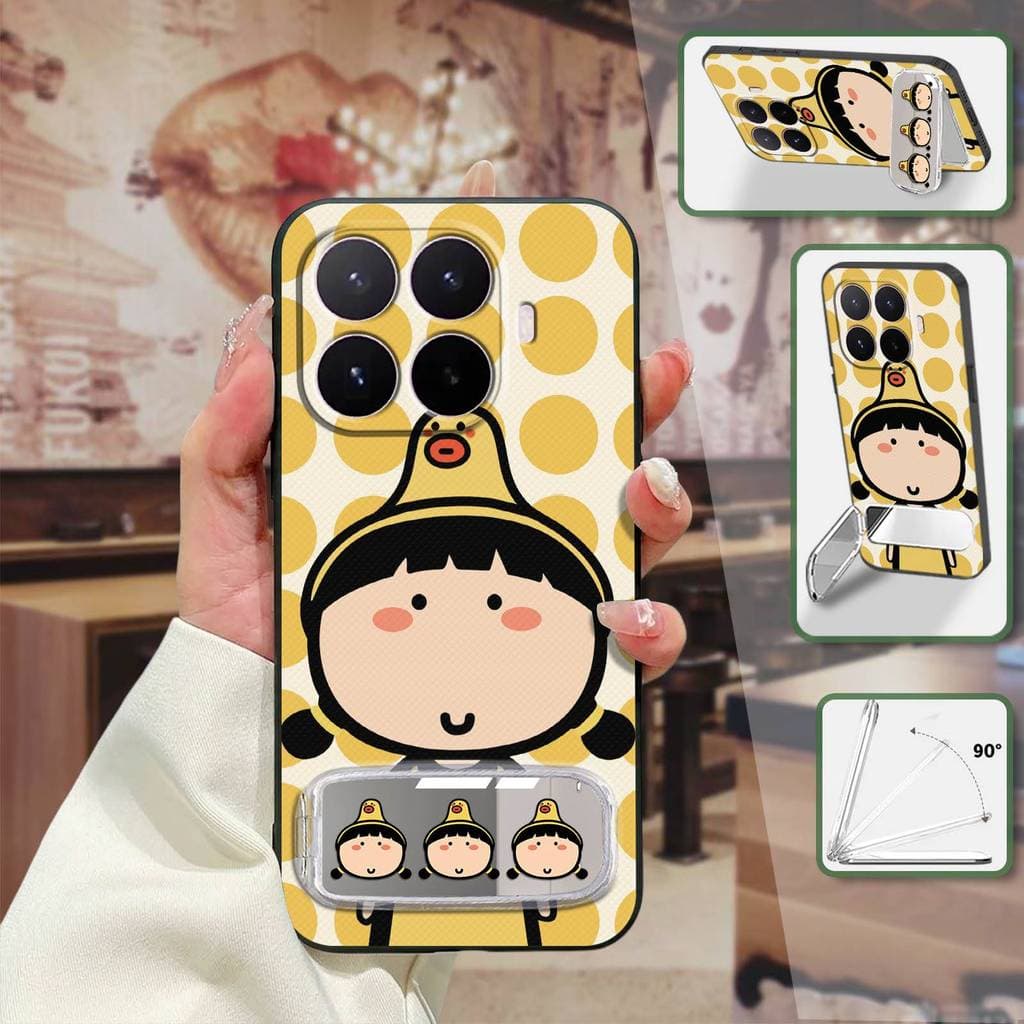 Capa De Telefone Anti-Queda Bordada Para Xiaomi 17T Pro Poeira Resistente À Sujeira Suporte Protetor Tridimensional De P