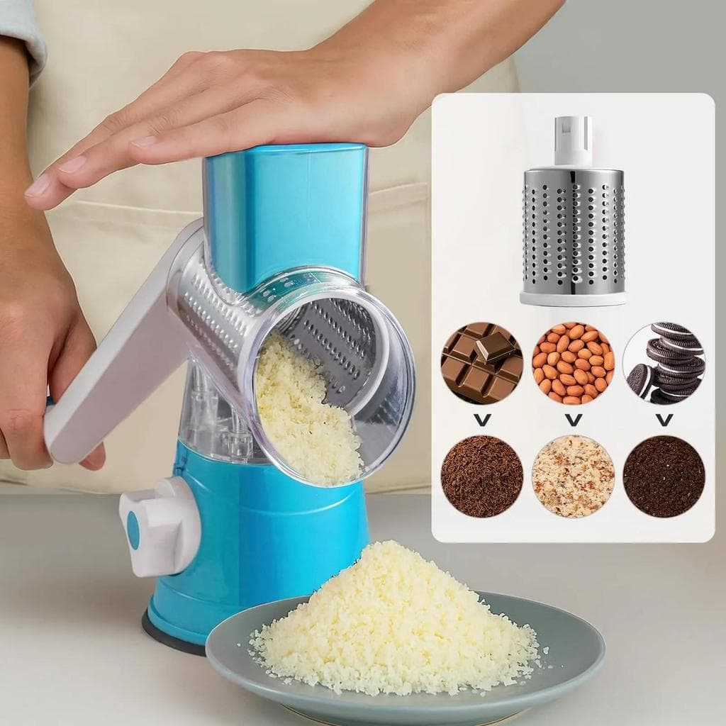 Cortador de Legumes Manual Multifuncional para Cozinha Doméstica, Fatiador de Legumes Portátil, Triturador e Cortador Ro