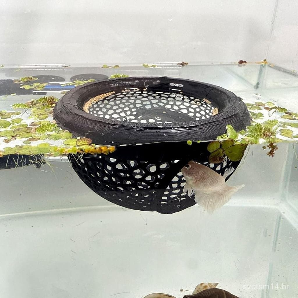 Peles Flutuantes para Peixes Betta de Aquário, Alimentador para Betta ou Camarão, Caverna e Rede de Descanso, Anéis de A