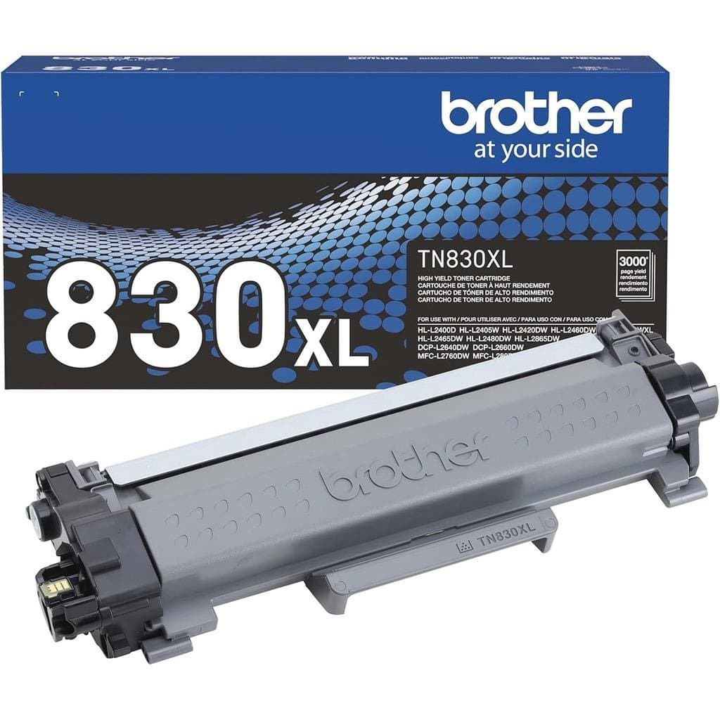 Cartucho de Toner para Impressora Brother TN830XL Preto de Alto Rendimento - Imprime até 3.000 Páginas(1) XJO6