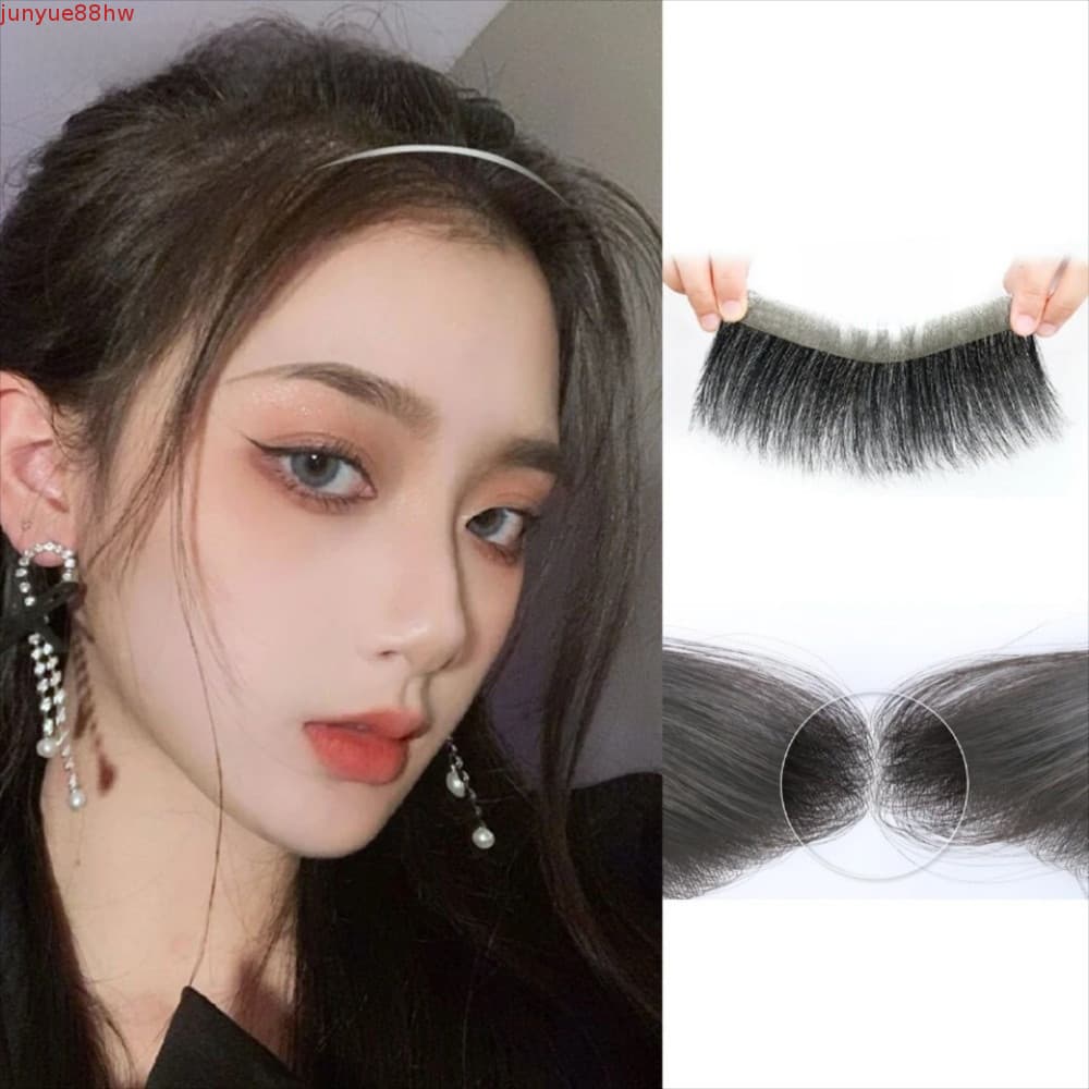 JUNYUE Peruca De Cabelo Para Testa , Remendo Humano Natural De Pele Ultrafina Feita À Mão , Estilo V