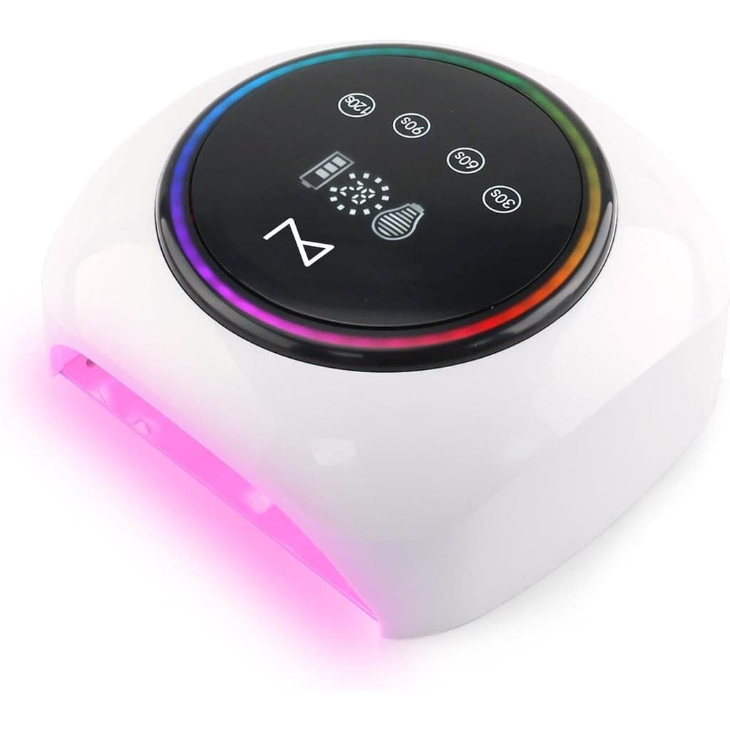 M - Lâmpada de Curação de Unhas LED HaloLite 98W, 32 LEDs, Recarregável Sem Fio com de 5200mAh, Secador Rápido d