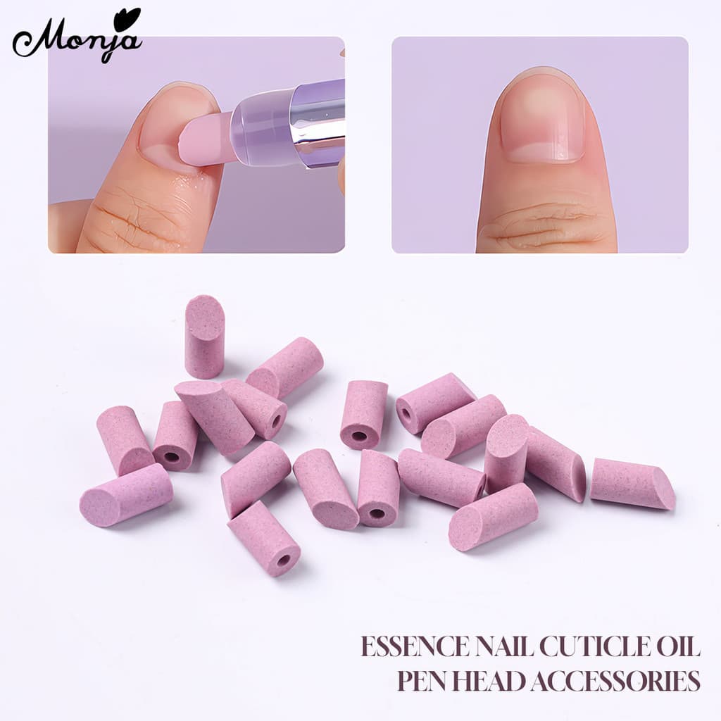 Monja Cabeça De Cerâmica Para Caneta De Óleo De Essência De Cutícula Dicas De Arte De Unhas Aparador Acessórios De Cuida