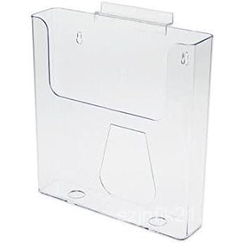 Suporte Grande Transparente para Revistas e Folhetos para Painel Perfurado (Pacote com 6) P99Q