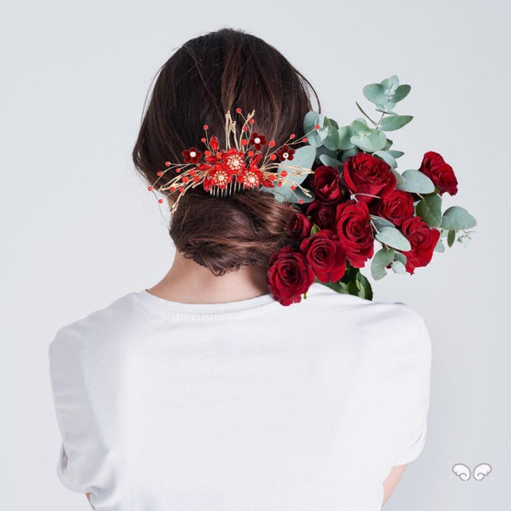 Pente De Cabelo De Casamento De Cristal Elegante – Capacete De Noiva Para Mulheres E Meninas Updo