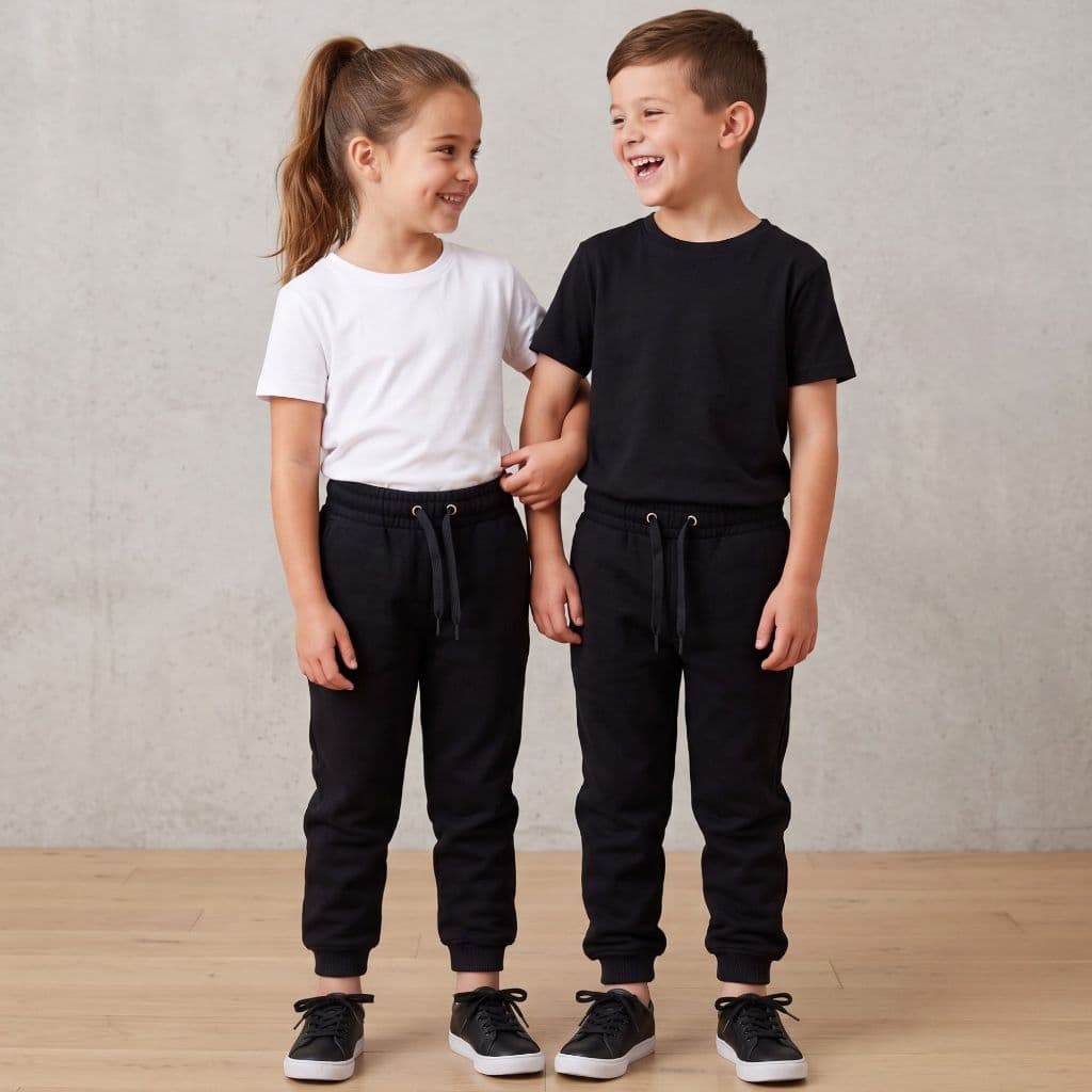 Calça moletom infantil inverno frio flanelada quentinha unissex com punho elastano