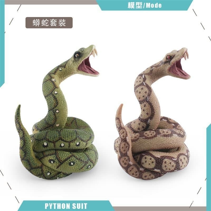 Brinquedo Simulado de Réptil Selvagem, Cobra Python Gigante Sólida, Modelo Decorativo Educacional Cognitivo para Criança