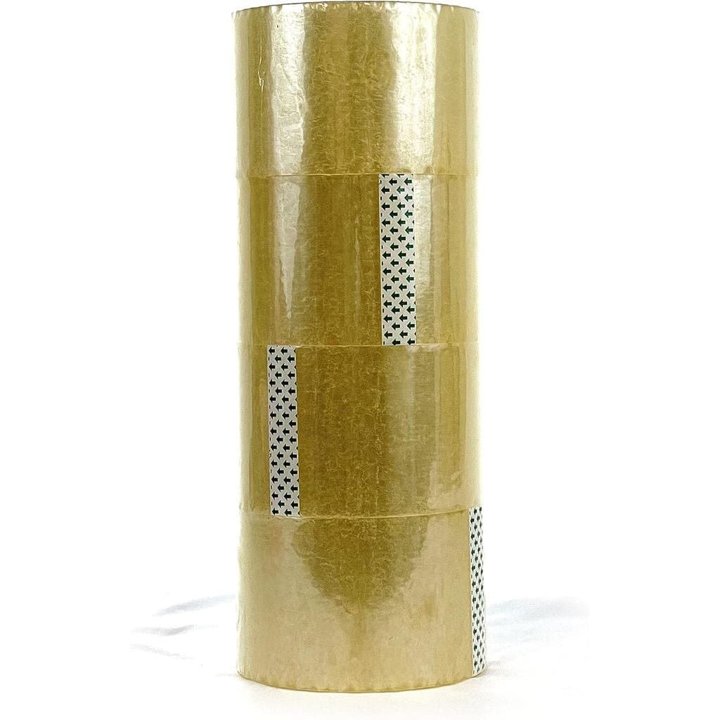Fita Adesiva para Selagem de Caixas Allgala Heavy Duty - Pacote Econômico - Transparente - (6 Rolos) 2"x110 - TP10001 CS