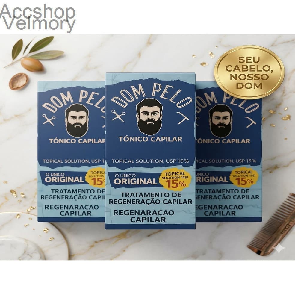 Kit 3 Tônico Capilar Dom Pelo Original - 120mlZE1376LPLBOD