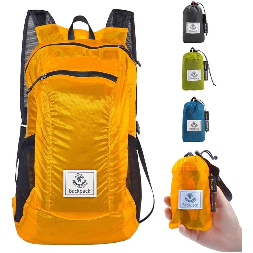 Mochila de Hiking 4Monster, Resistente à Água, Leve e Compacta para Viagens, Camping e Atividades ao Ar Livre