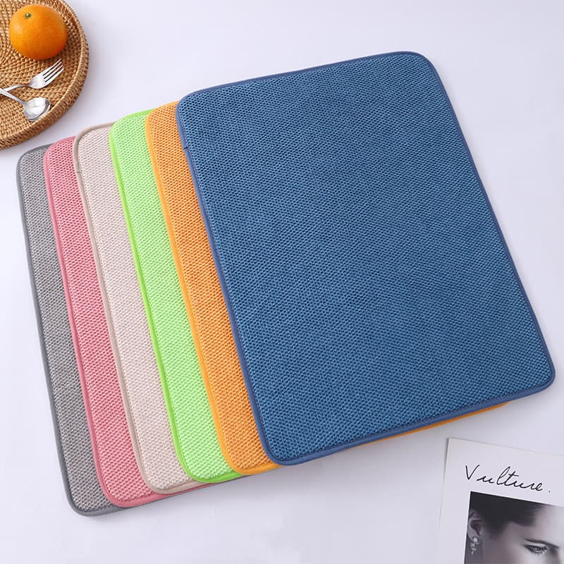 Cross-Border microfibra absorvente de água de secagem rápida Placemat utensílios de cozinha domésticos dreno almofada de