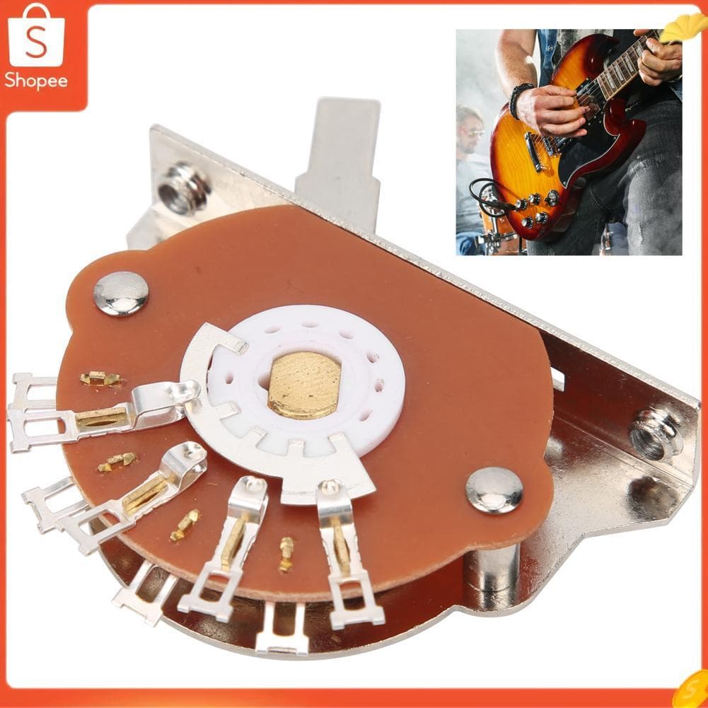 audiohome01.br Interruptor de guitarra elétrica com ajuste de tom de 5 vias para instrumento musical ST/SQ, acessórios