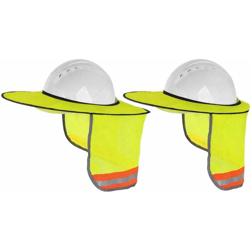 Protetor Solar para Capacete, Cobertura Completa com Faixa Refletiva de Segurança, Viseira Universal para Capacete (2 pe