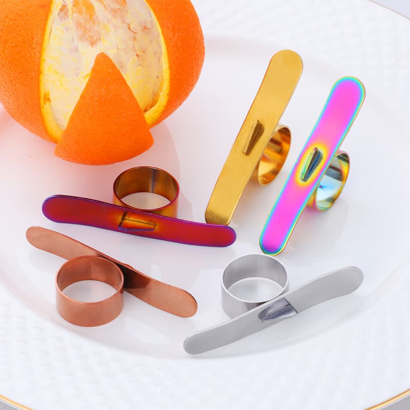 Descascador de laranja em aço inoxidável, abridor de laranja, Kiwi, limão, descascador aberto de toranja, descascador de