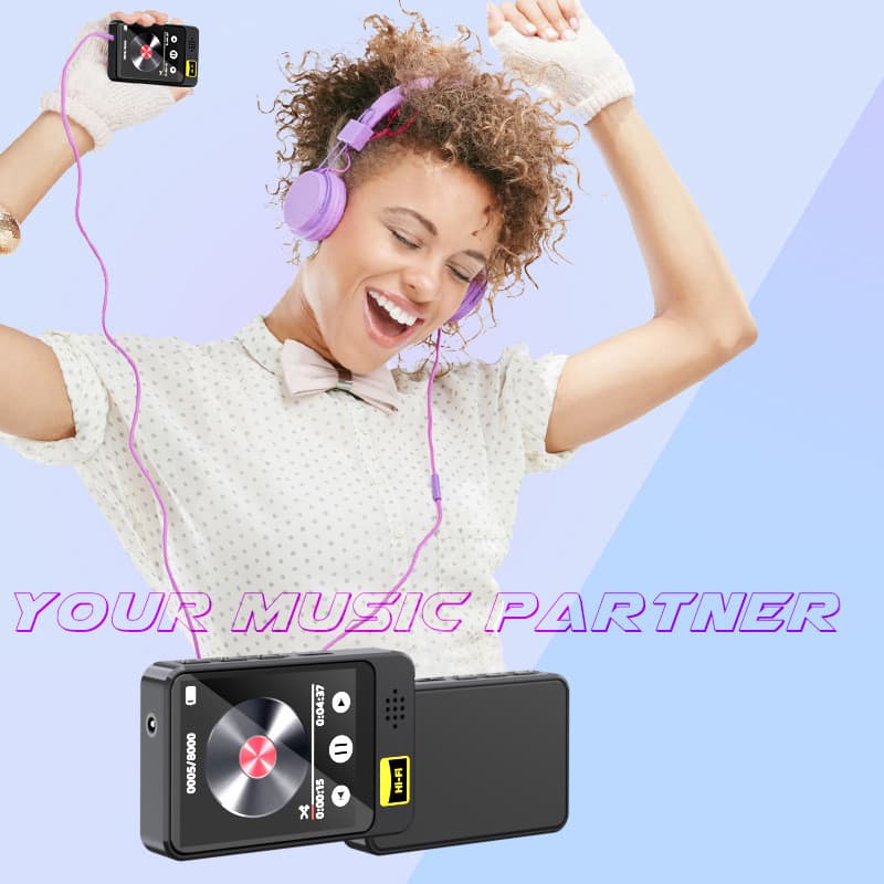 MP3/MP4 Leitor de Música Bluetooth Rádio E-Book Walkman Jogo Externo