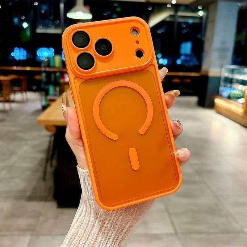 Nova Capa Magnética Translúcida Fosca À Prova De Choque Compatível Com iPhone 17 Pro Max 16 15 14 13 12 11 14 15 16 Plus