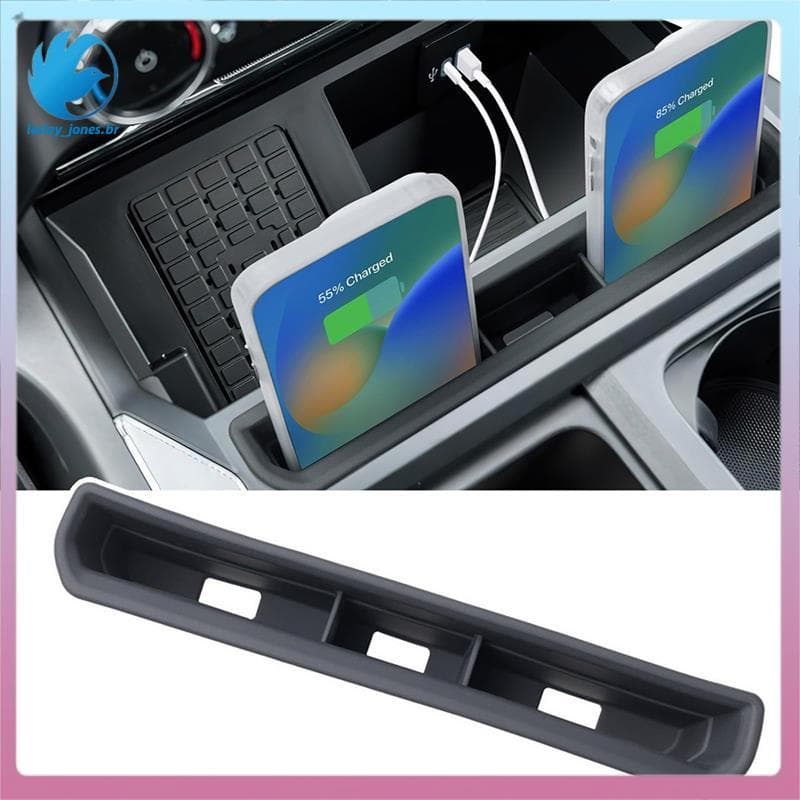 [lesley_jones.br] Caixa De Armazenamento Para Organizador De Console Central De Carro F450 F550-Suporte Frontal Moedas D