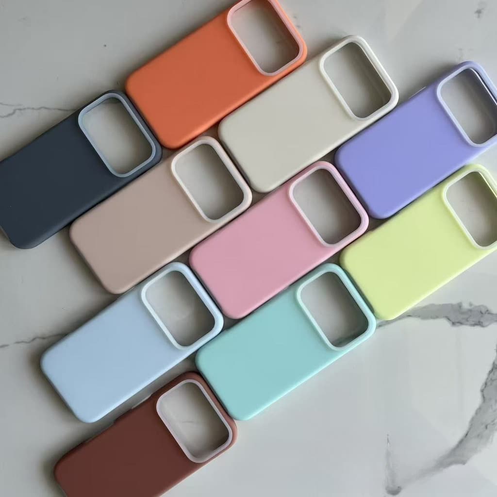 HK—Capinha Case Silicone Aveludada Para iPhone 17/iPhone 17 Pro/iPhone 17 Pro Max/iPhone 17 air  Premium