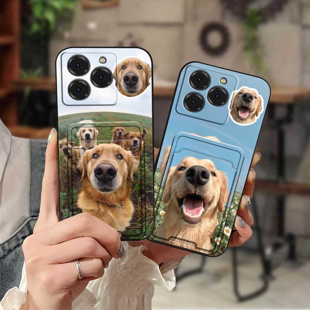 Capa De Telefone Com Design De Moda Para Ulefone Note20 Pro/Meizu Note21 Traseira Soft case Dog Full wrap Card bag Prote