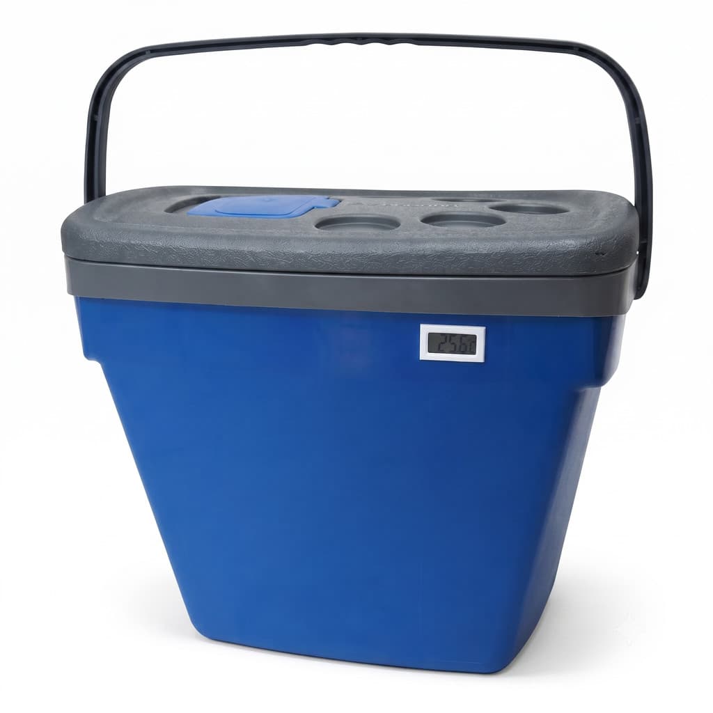 Caixa Térmica 35 L EPS com Termômetro Digital Simples com Certificado de Calibração