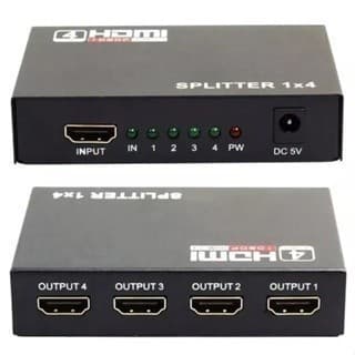 Divisor Hdmi Espelhamento Hd 1080p 4 Saída 1 Entrada 1x4