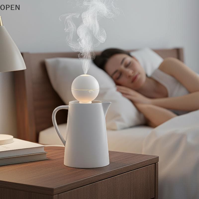 op Umidificador De Névoa Portátil Ultra Silencioso , Capacidade De 200ml , 1 Peça , Ideal Para Casa , Escritório , Quart