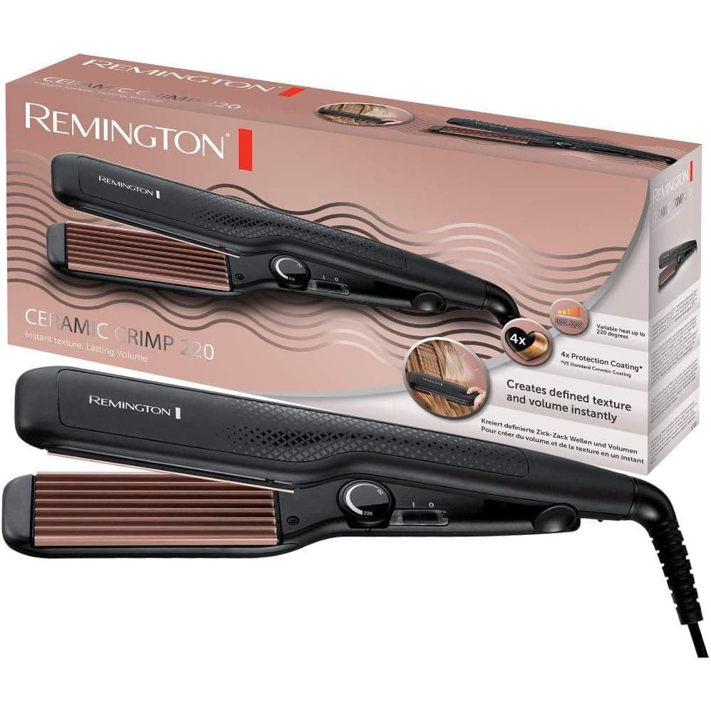 Modelador de Cabelo Remington [Cachos Ondulados e Efeito Volumizador] Modelador de Cabelo Cerâmico (placas largas, cerâm