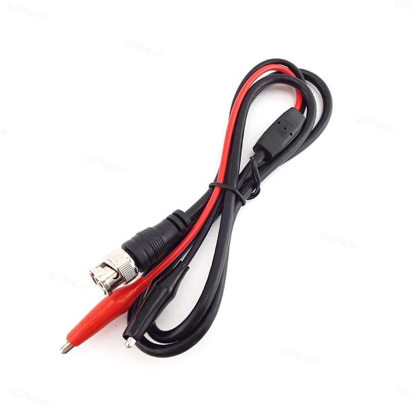 Cabo Conector Macho BNC Para Clipe De Jacaré Duplo , Clipes De Crocodilo DIY , Fios De Barata BR27B