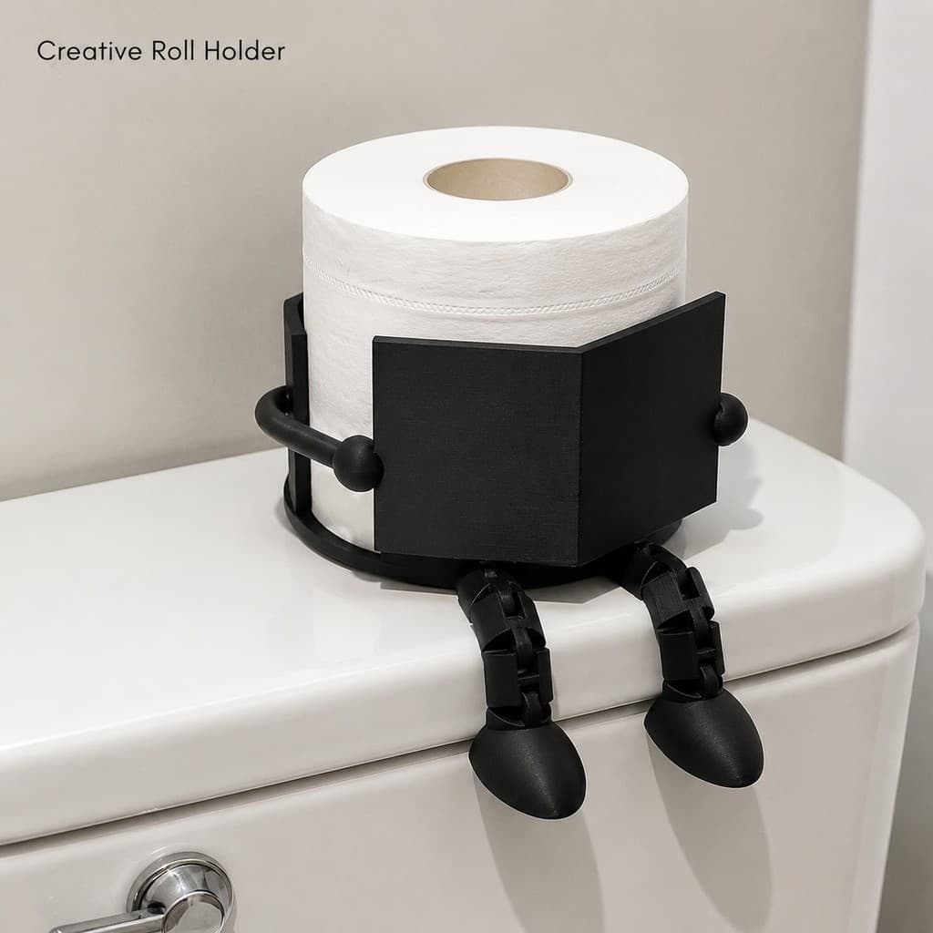 Novidade Suporte De Tecido Para Banheiro Rolo Com Design De Perna Fofa Tanque De Doméstico