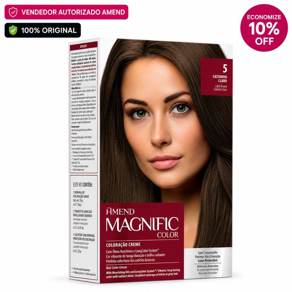 Coloração Magnific Amend Profissional Castanho Claro (5)