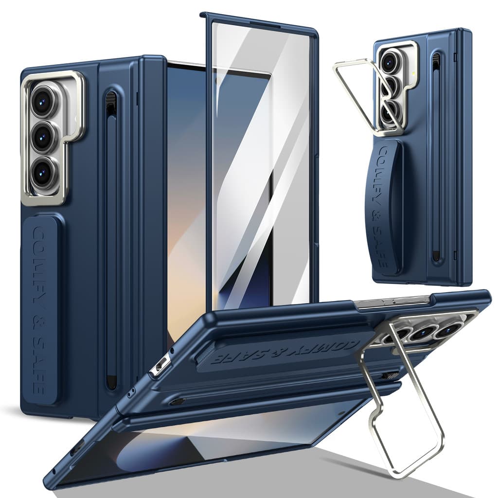 Capa De Suporte De Lente Com Dobradiça De Pulseira Para Samsung Galaxy Z Fold 8 Wide Fold8 Ultra Fold8 7 6 5 4 3 Fold7 5