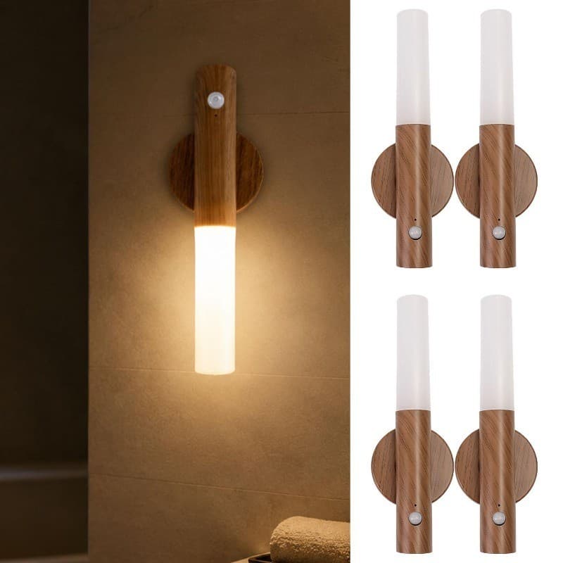 3-1 Conjuntos De Luzes LED Com Sensor De Movimento-Faixa De Lâmpada De Guarda-Roupa-Barra Rígida Sem Fio-3 Modos , Autoa